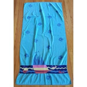 Palm Cove Franco Colorful Beach‎ Towel 62" x 36" Tropical Fish Blue